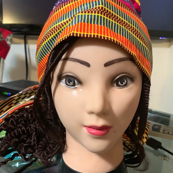 African Style Cloth Nurse Cap - Picture 3 of 3